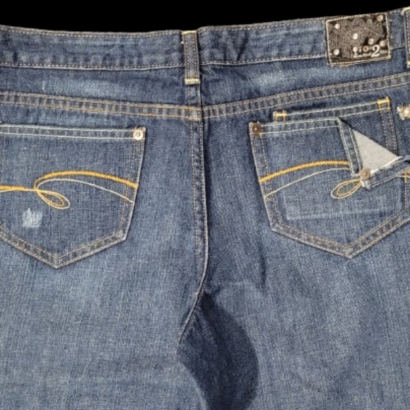 Limited Too 14 1/2 Super Low Flare Jeans Plus - Picture 4 of 8